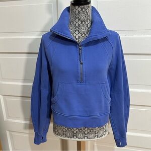 Lululemon Scuba Oversized Half-Zip Funnel Neck Pullover Size XS/S Blue $138